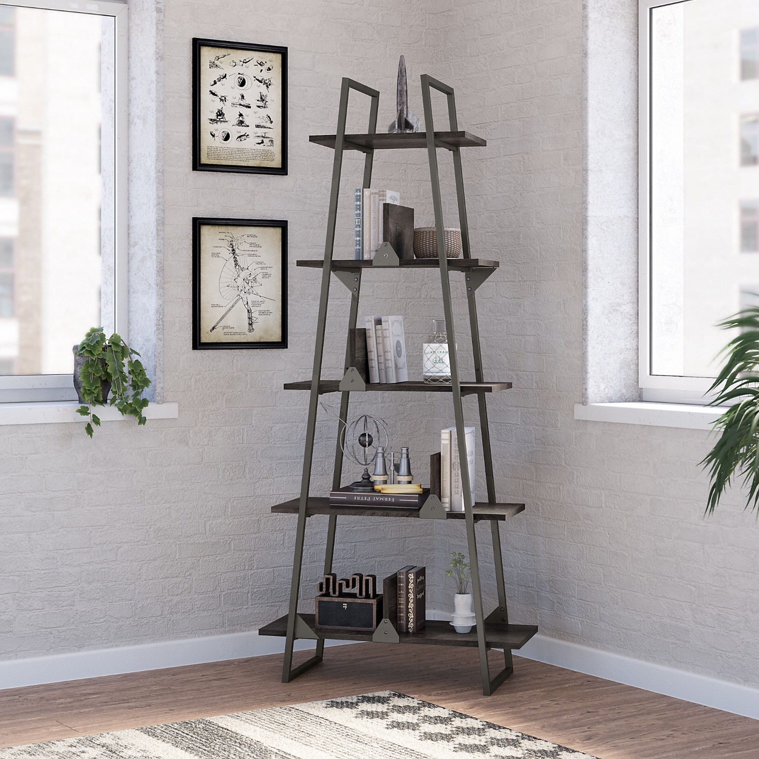 Greyleigh Rosemarie Ladder Bookcase - image-4