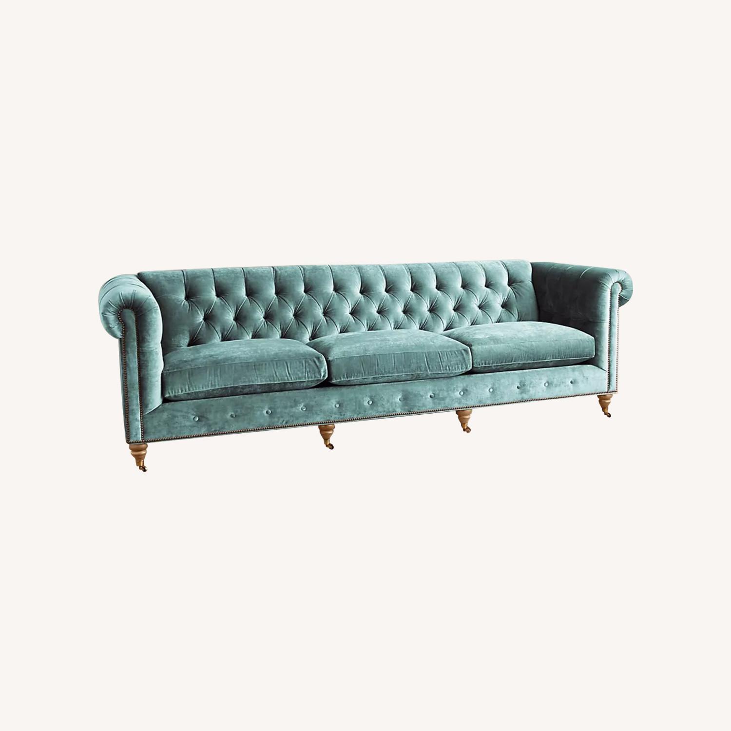 Anthropologie Lyre Chesterfield 3-Cushion Sofa - image-0