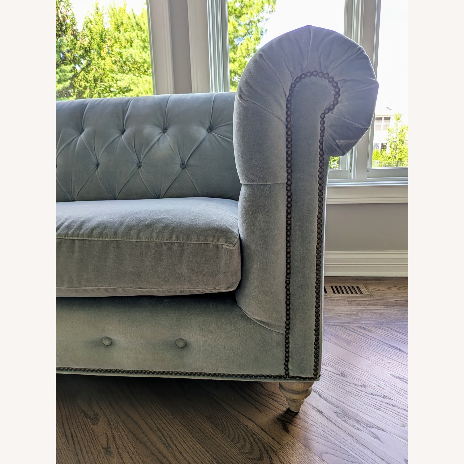 Anthropologie Lyre Chesterfield 3-Cushion Sofa - image-5