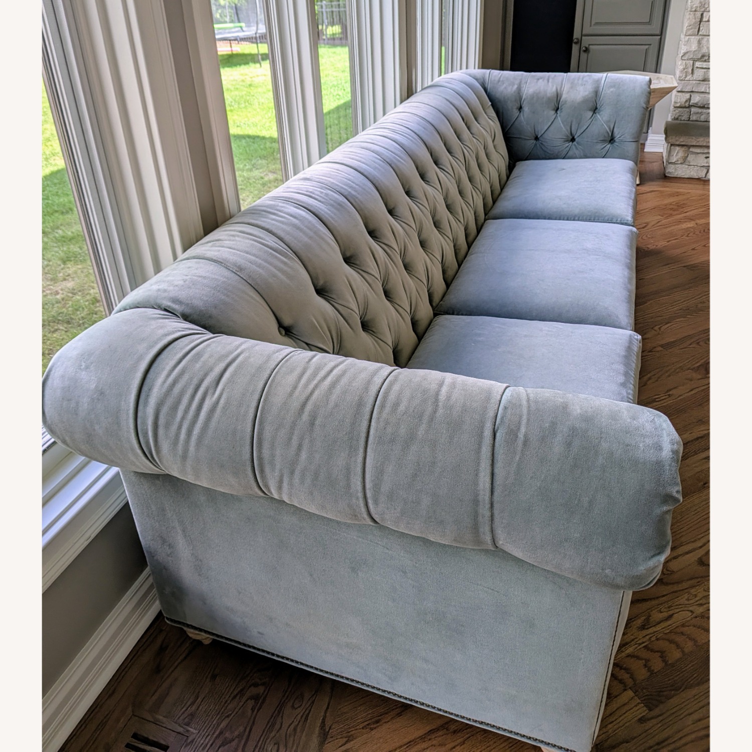 Anthropologie Lyre Chesterfield 3-Cushion Sofa - image-2