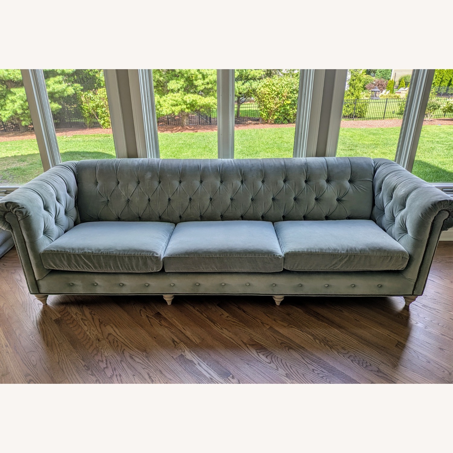 Anthropologie Lyre Chesterfield 3-Cushion Sofa - image-1