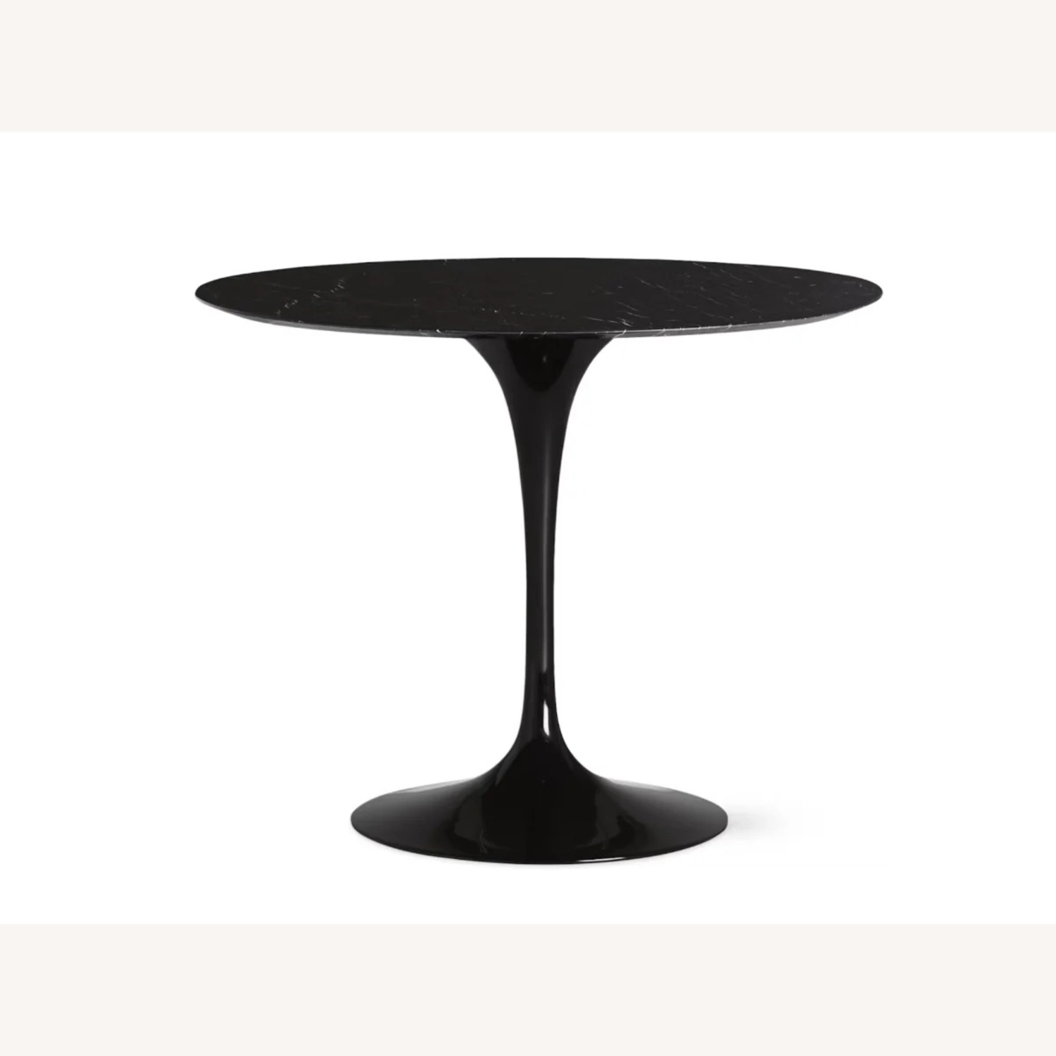 42” Knoll Black Marble Saarinen Table - image-0