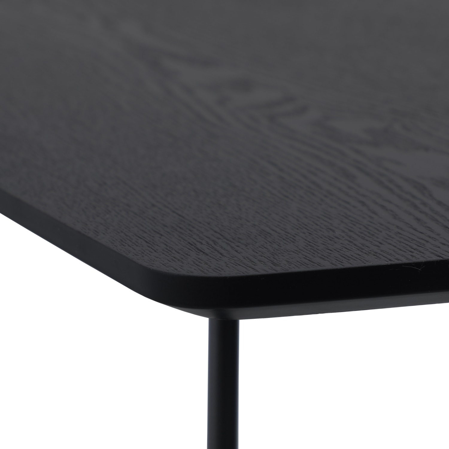 Elmwood Rectangular Black MDF Wood Coffee Table - image-9