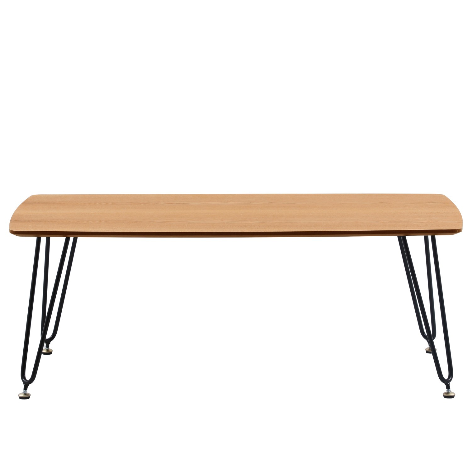 Elmwood Rectangular Natural MDF Wood Coffee Table - image-6