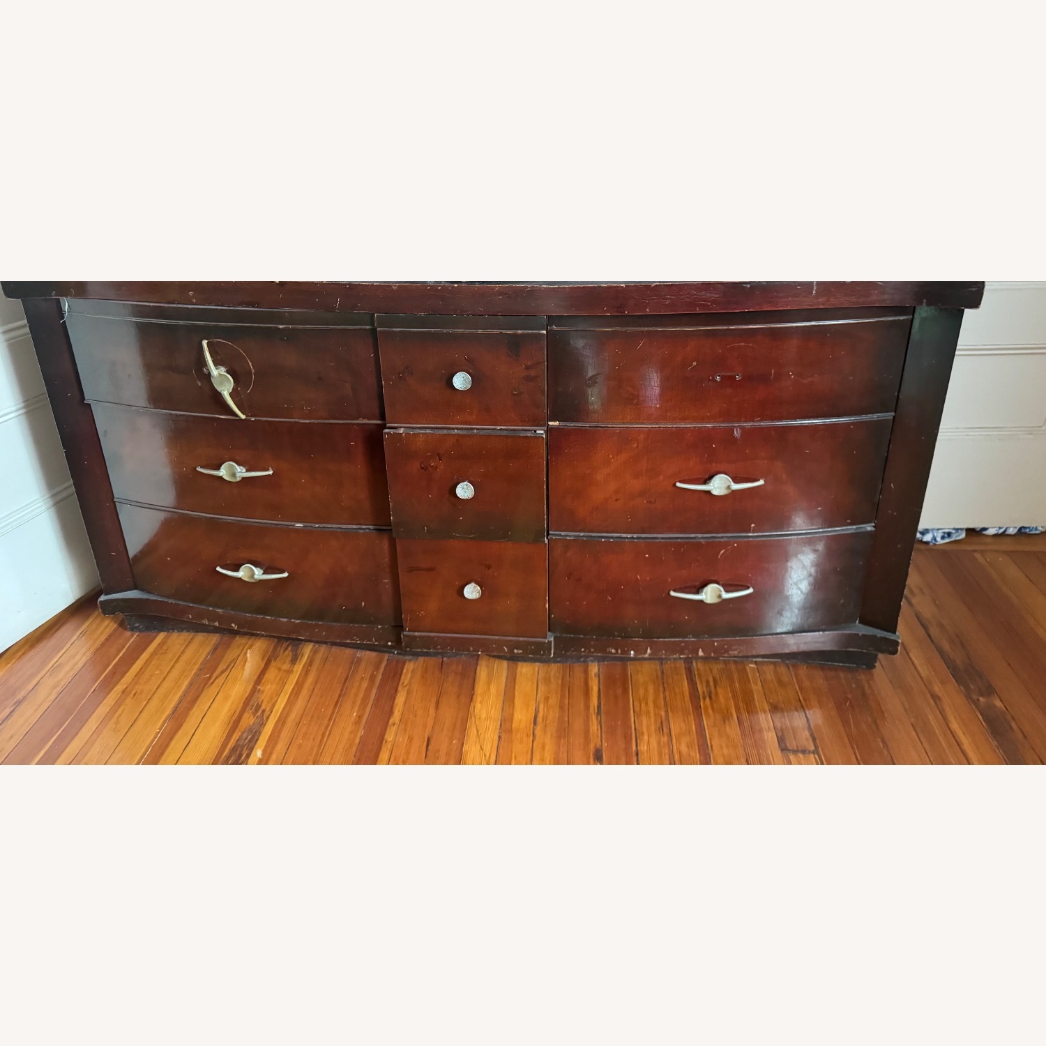 Mahogany 9 Drawer Dresser  - image-1