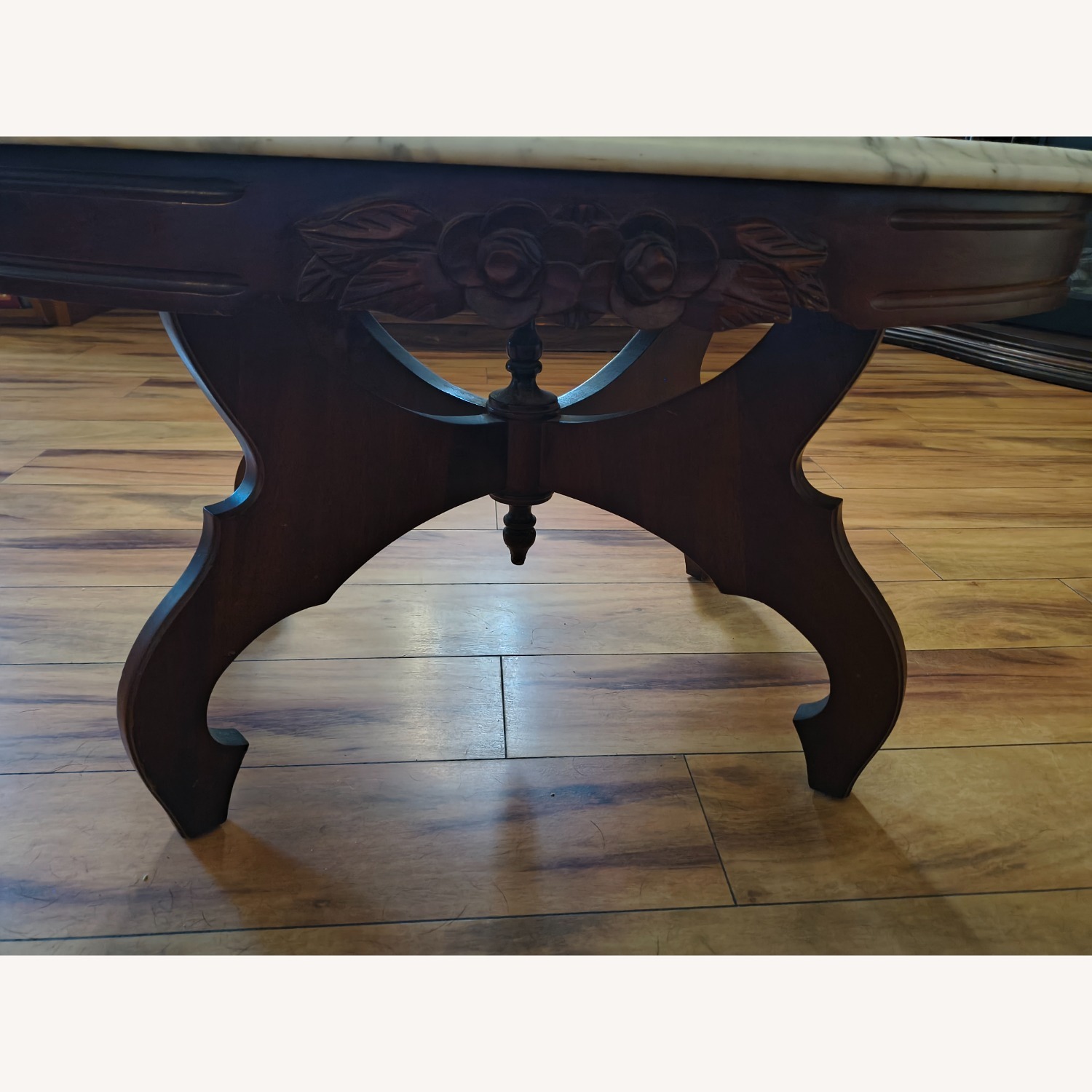 1800's Antique Marble Coffee Table - image-3