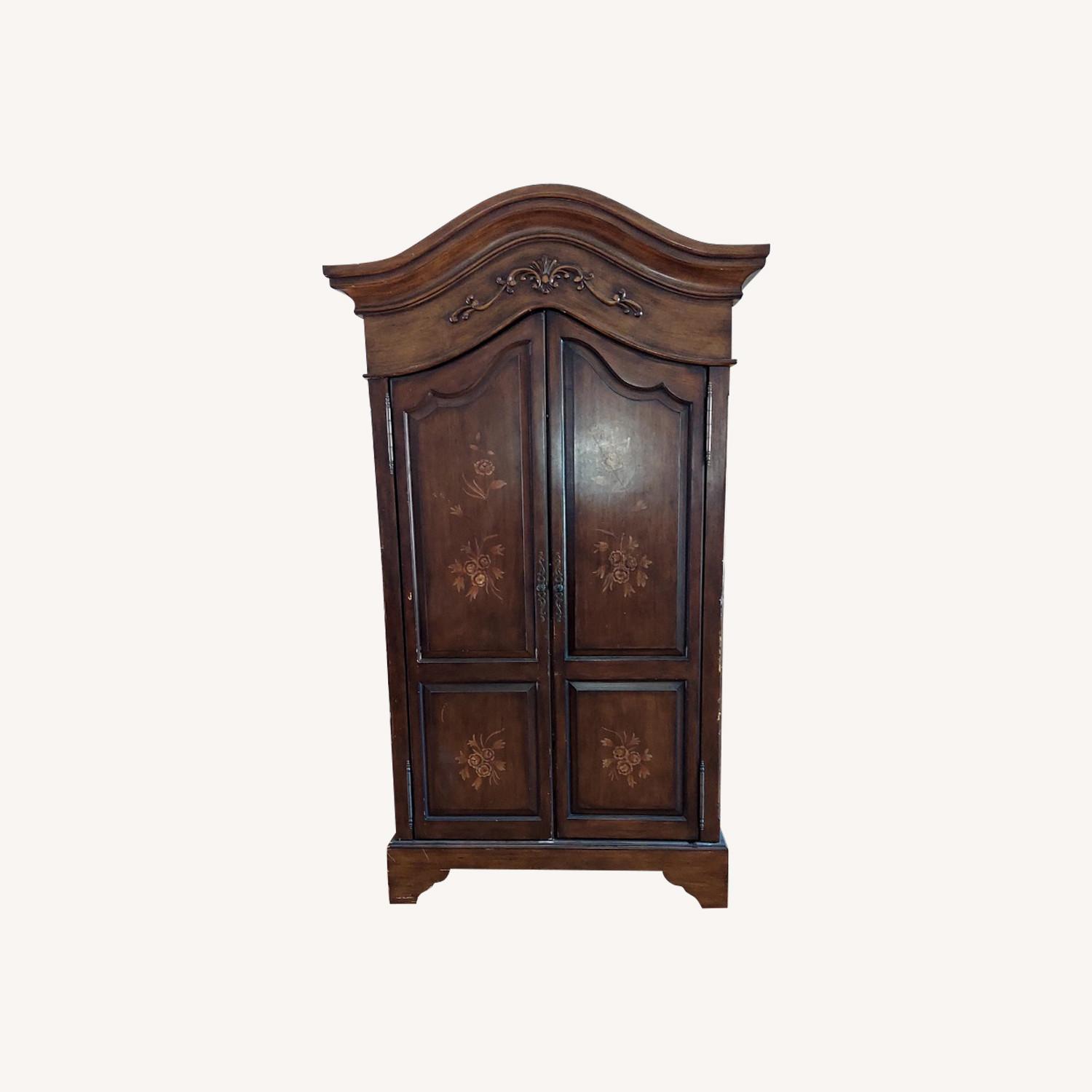 Solid Wood Armoire - image-0