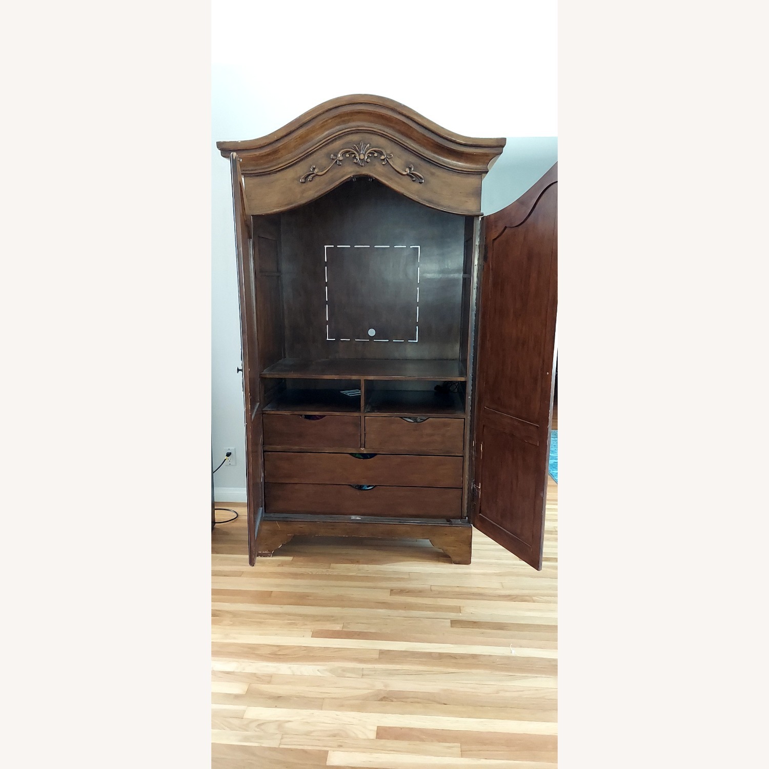Solid Wood Armoire - image-1