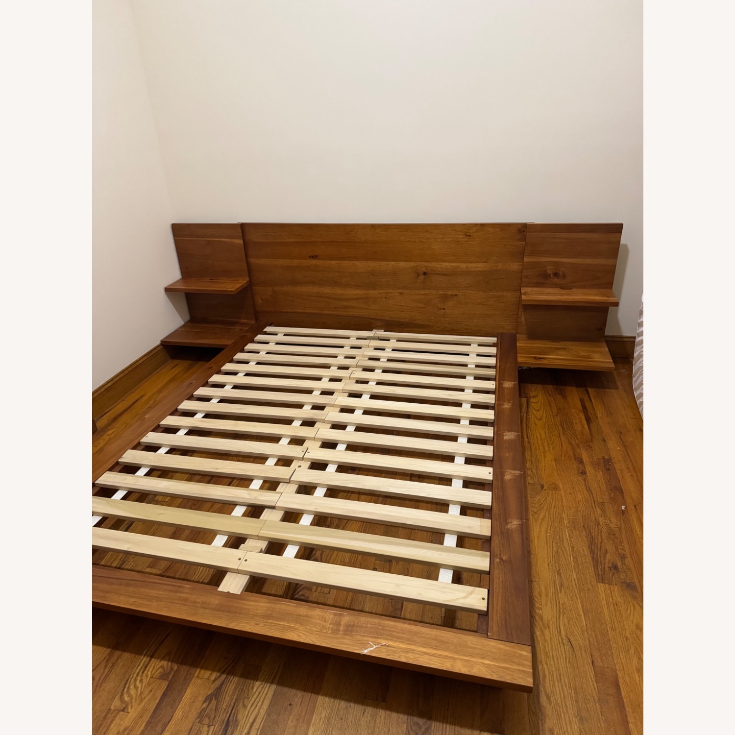 CB2 Andes Acacia Wood Platform Bed - image-5