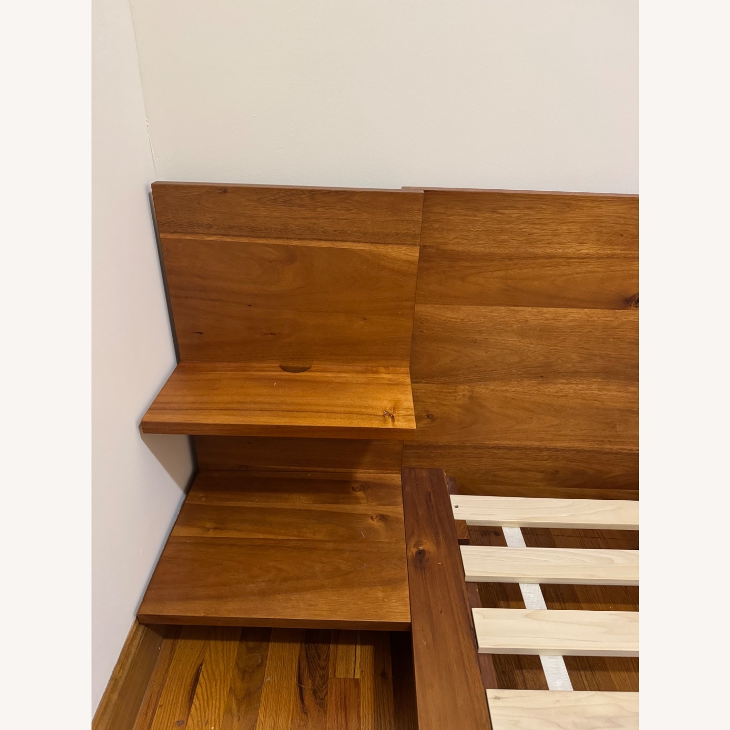 CB2 Andes Acacia Wood Platform Bed - image-3