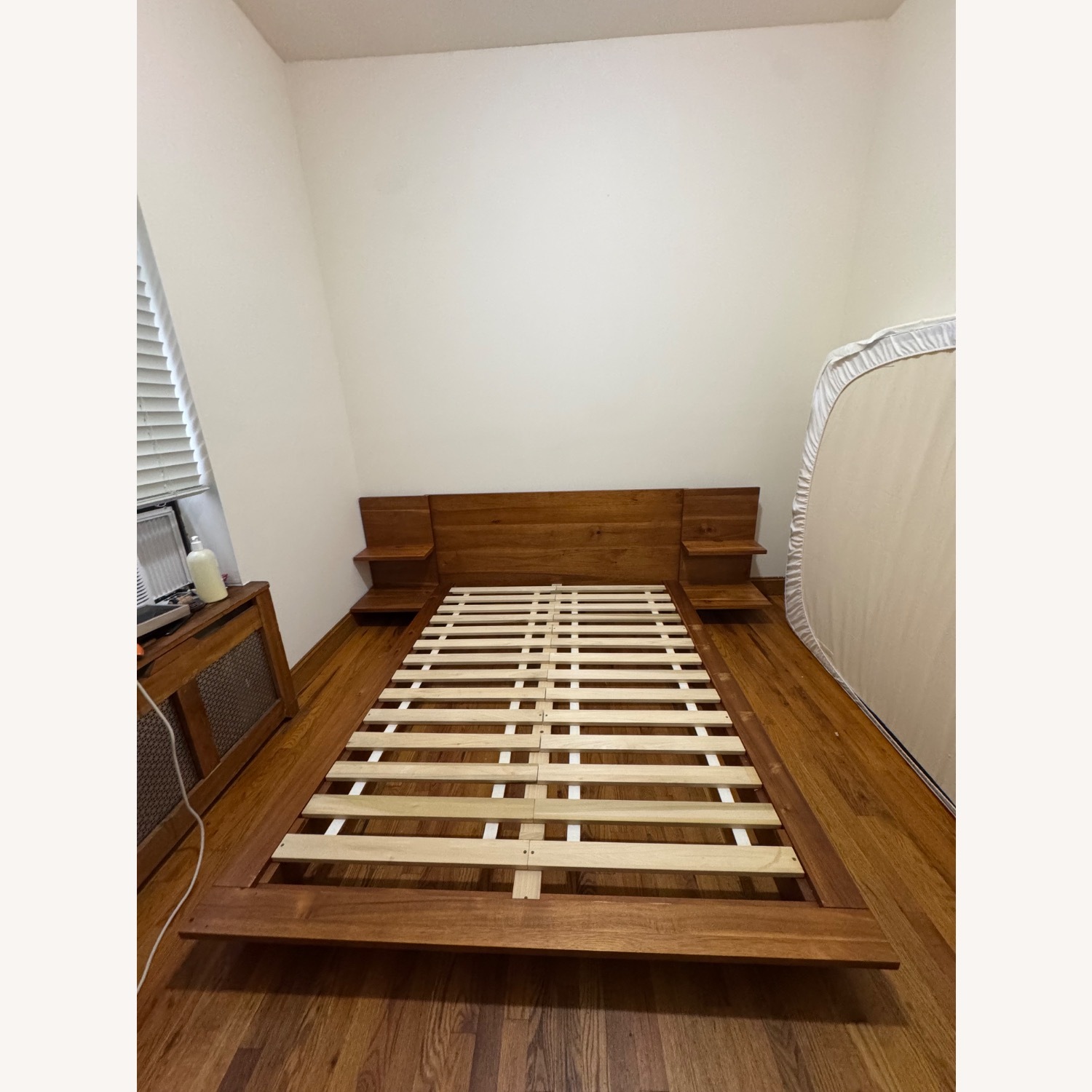 CB2 Andes Acacia Wood Platform Bed - image-4