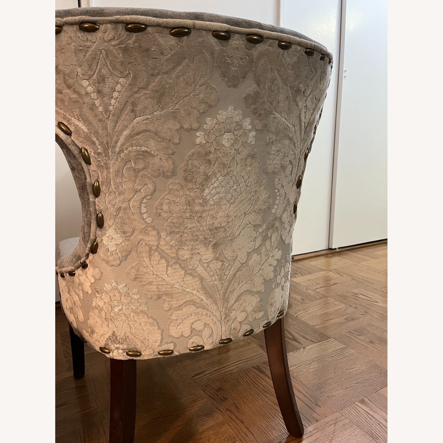 Tufted Velvet Upholstered Parsons Chairs (4) - image-2