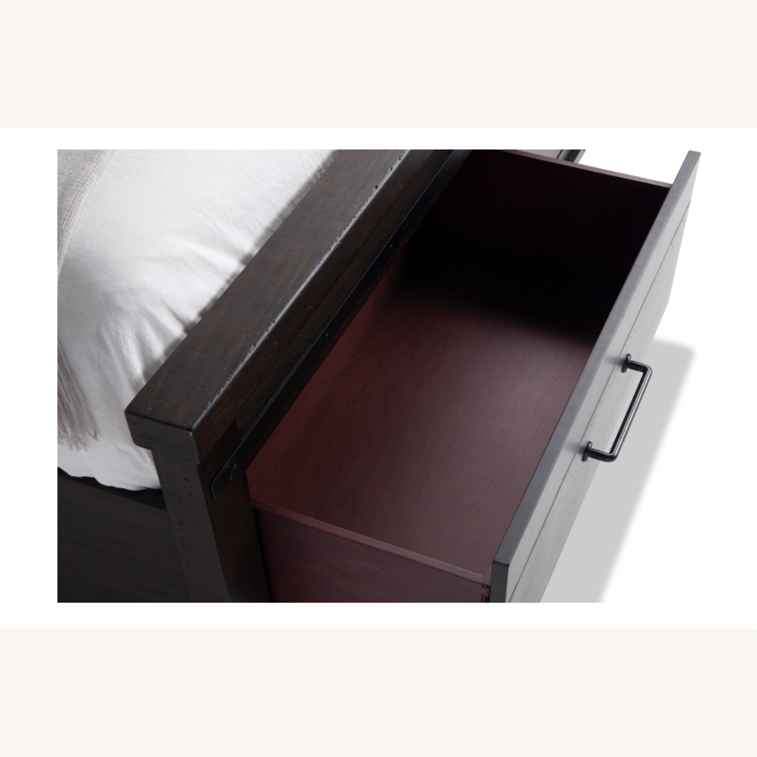 Montana Queen Brown Bookcase Storage Bed - image-4
