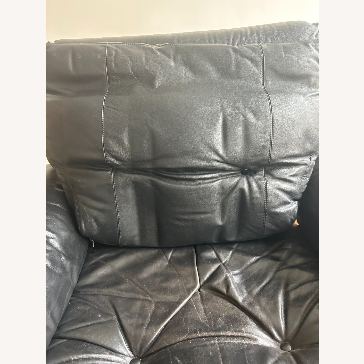 Vintage Mid-Century Modern Leather Lounge Chair - image-2