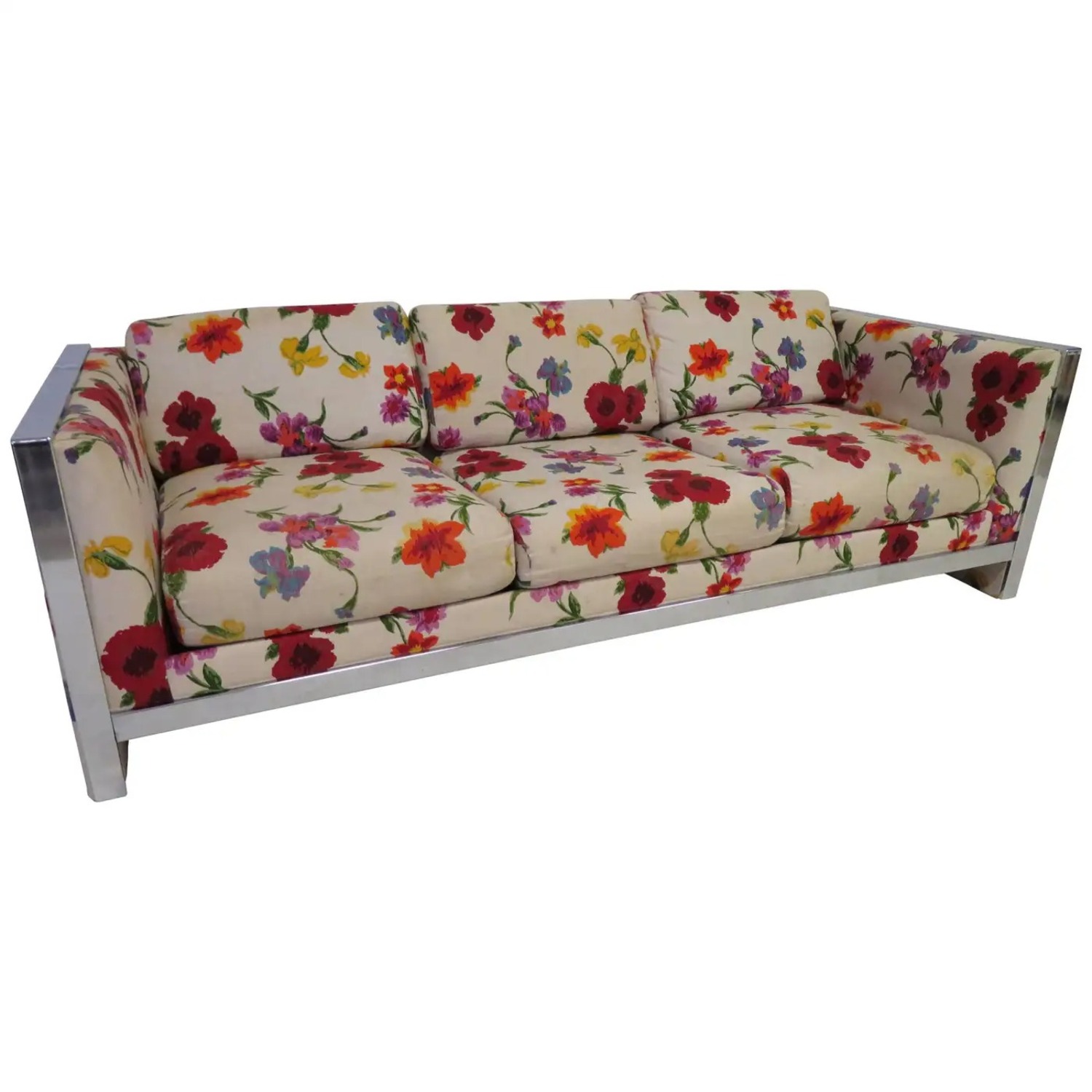 Milo Baughman Style Mid-Century Modern Sofa - image-2