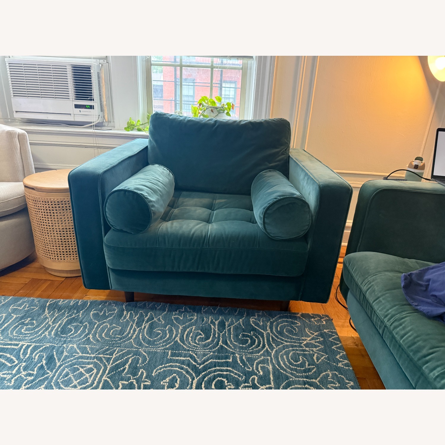 Sven 42" Tufted Velvet Lounge Chair - image-2