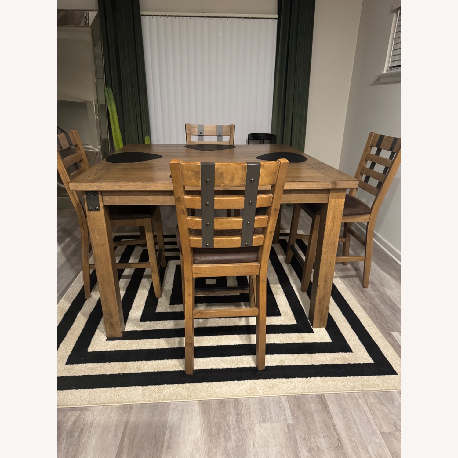 Wood Dining Table Set - image-4