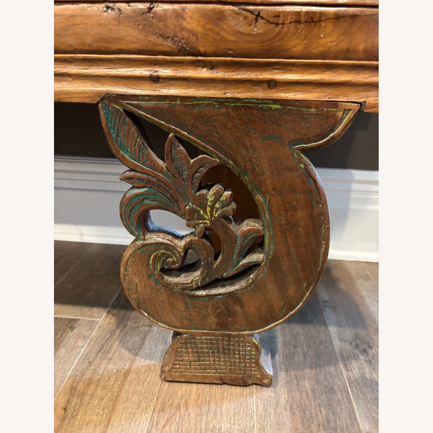 Solid Wood Handmade Console Table S.E. Asian - image-5