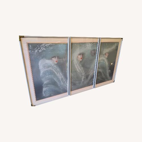 Oliver Gal Prada Marfa Navy Blue Canvas Art - AptDeco