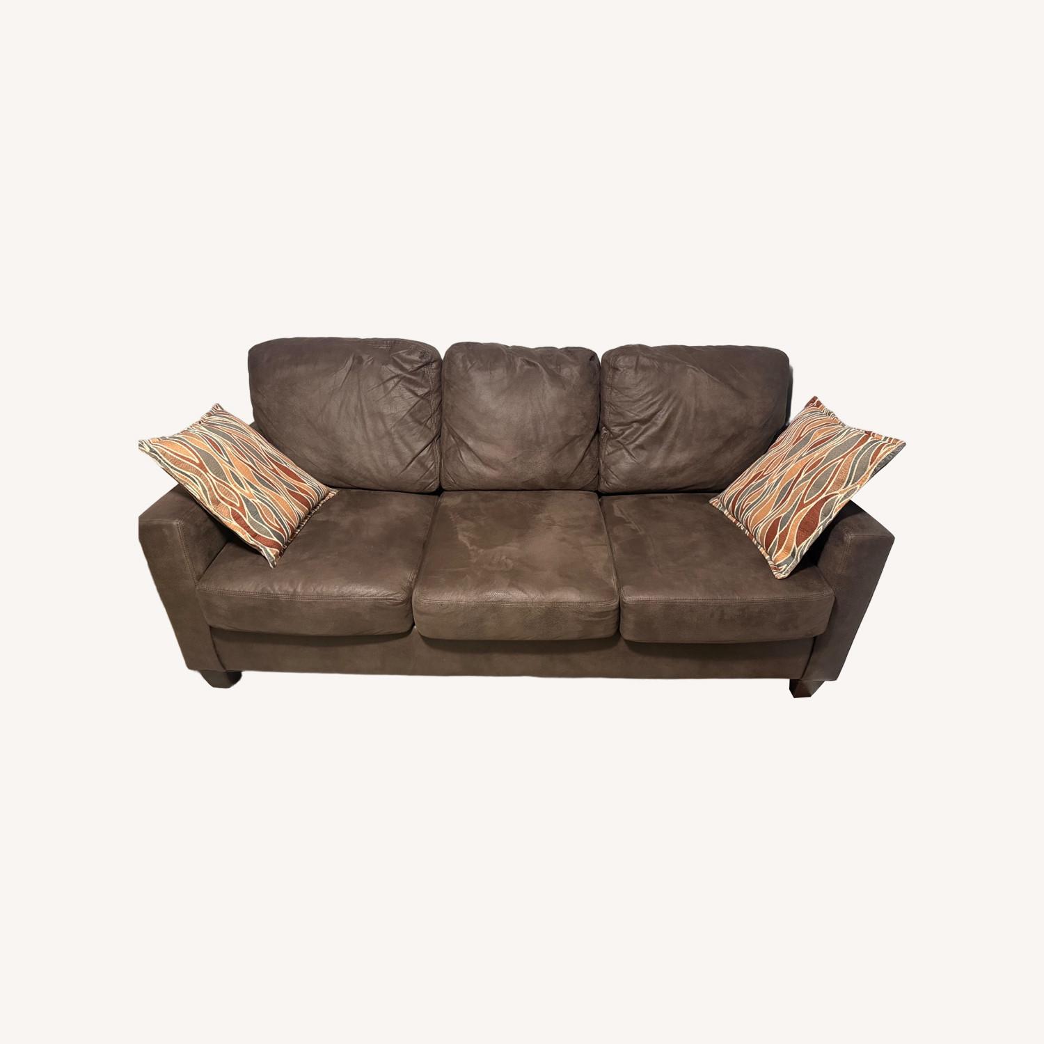 Chocolate Brown Ronnie Sofa - image-0