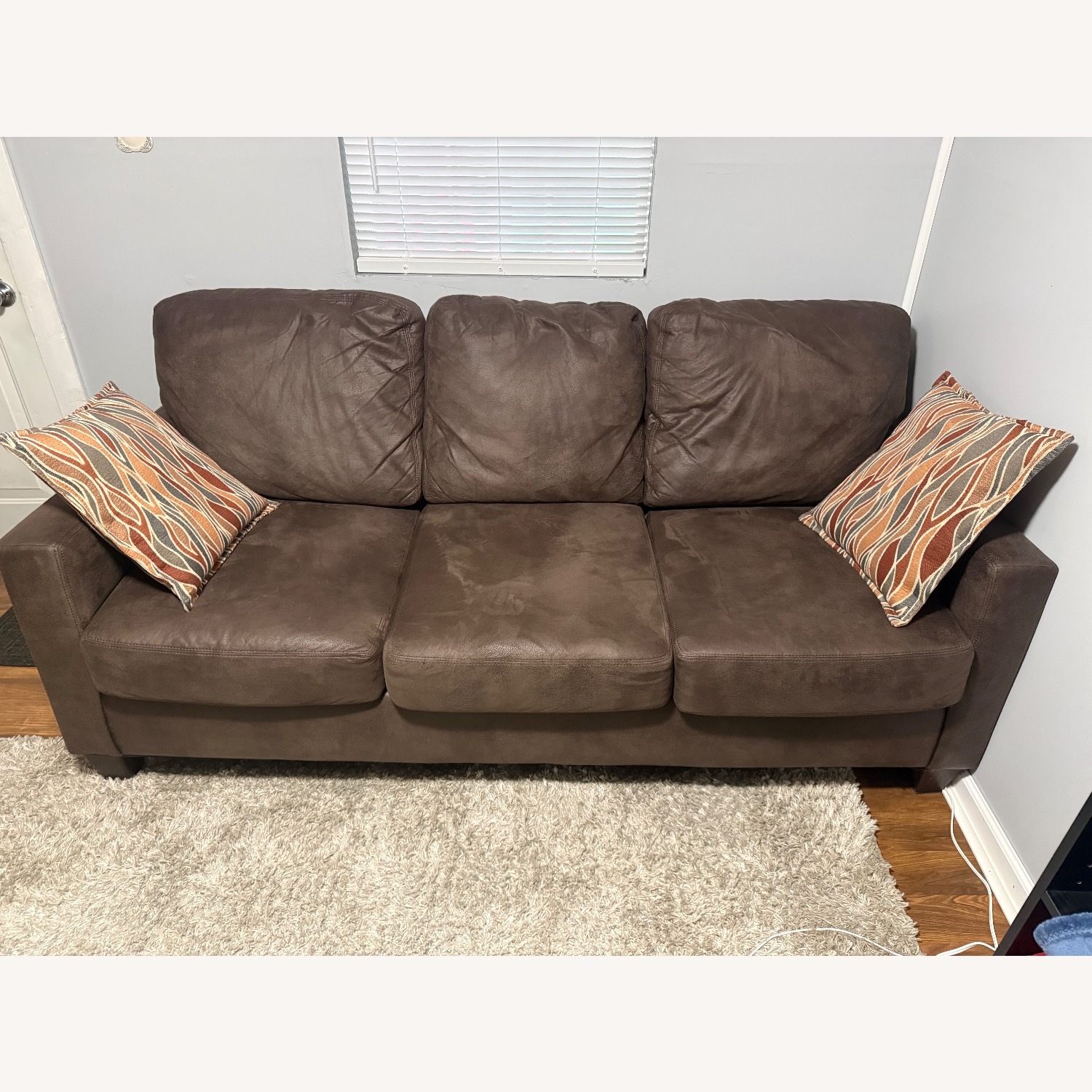 Chocolate Brown Ronnie Sofa - image-1