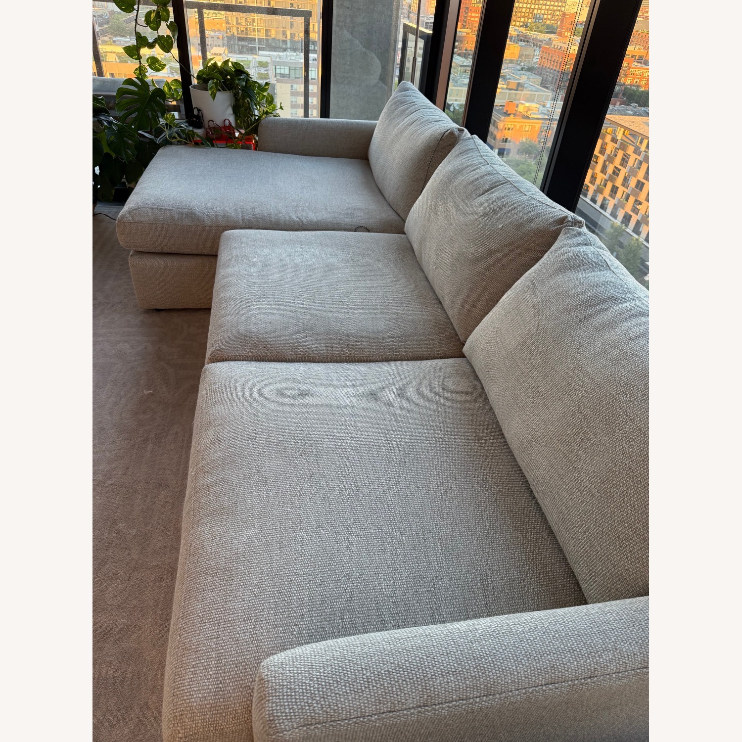 Crate & Barrel Lounge Deep 2- Piece Sectional - image-3