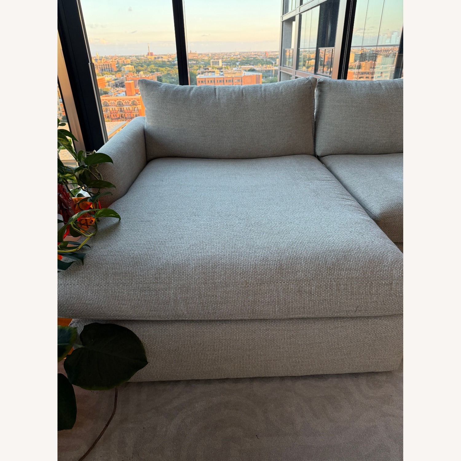 Crate & Barrel Lounge Deep 2- Piece Sectional - image-4