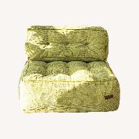 Comfortable Leafy Green Bean Bag Sofa