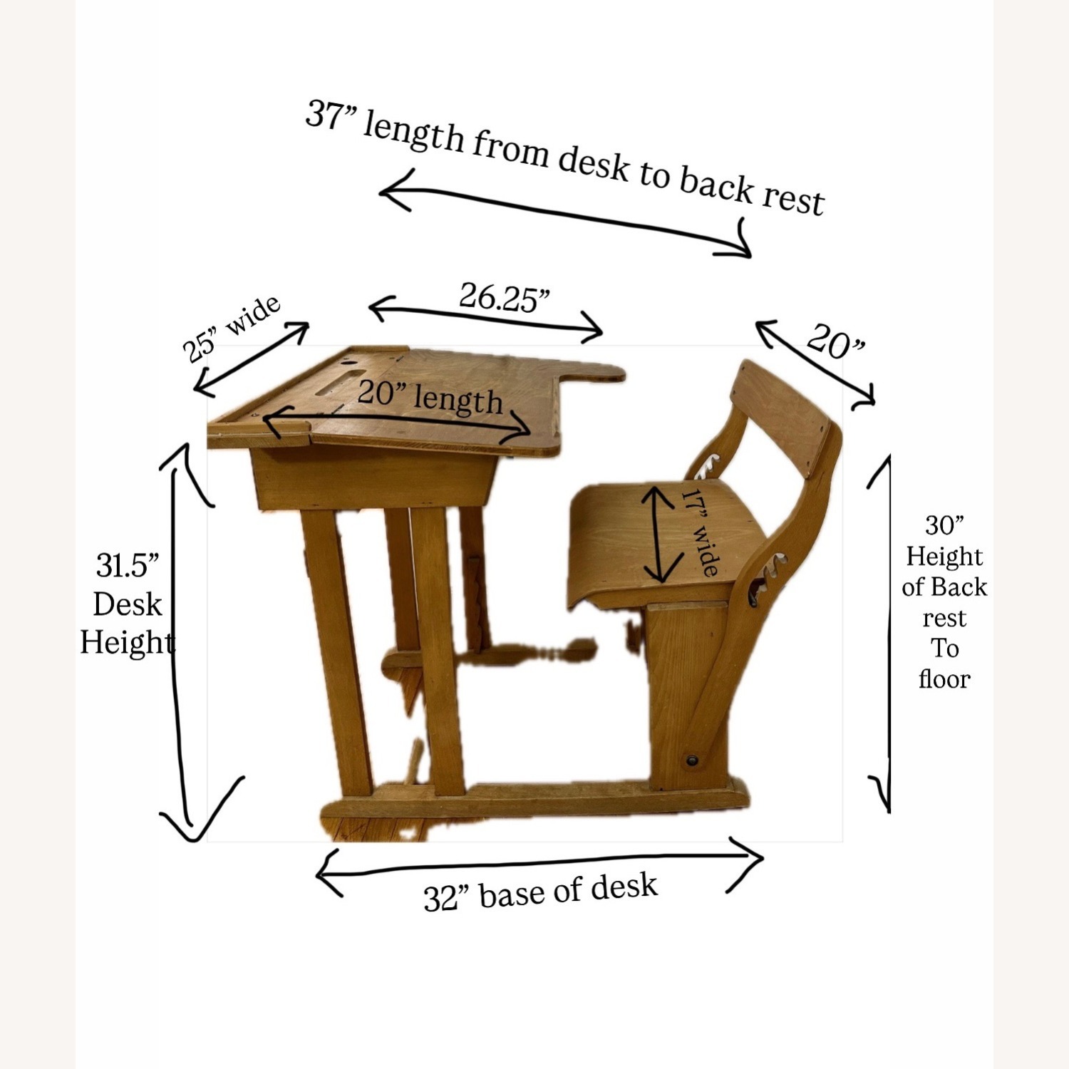 1920s French School Desk from Homestories - image-9