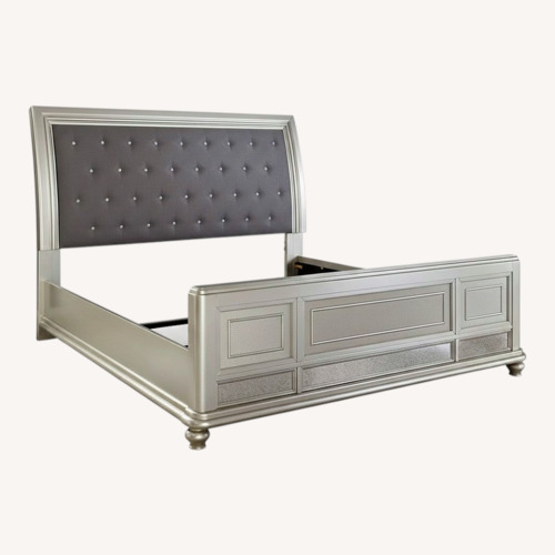 Used Coralyane Silver King Size Bed  for sale on AptDeco