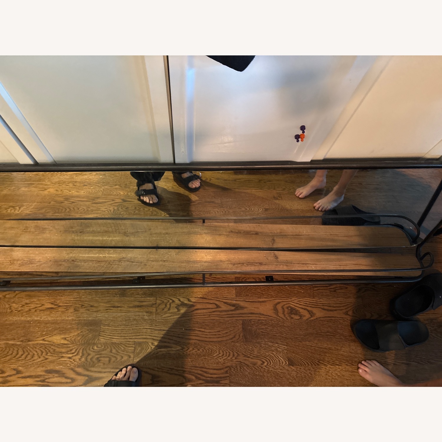 West Elm Entryway Mirror + Hooks - image-3