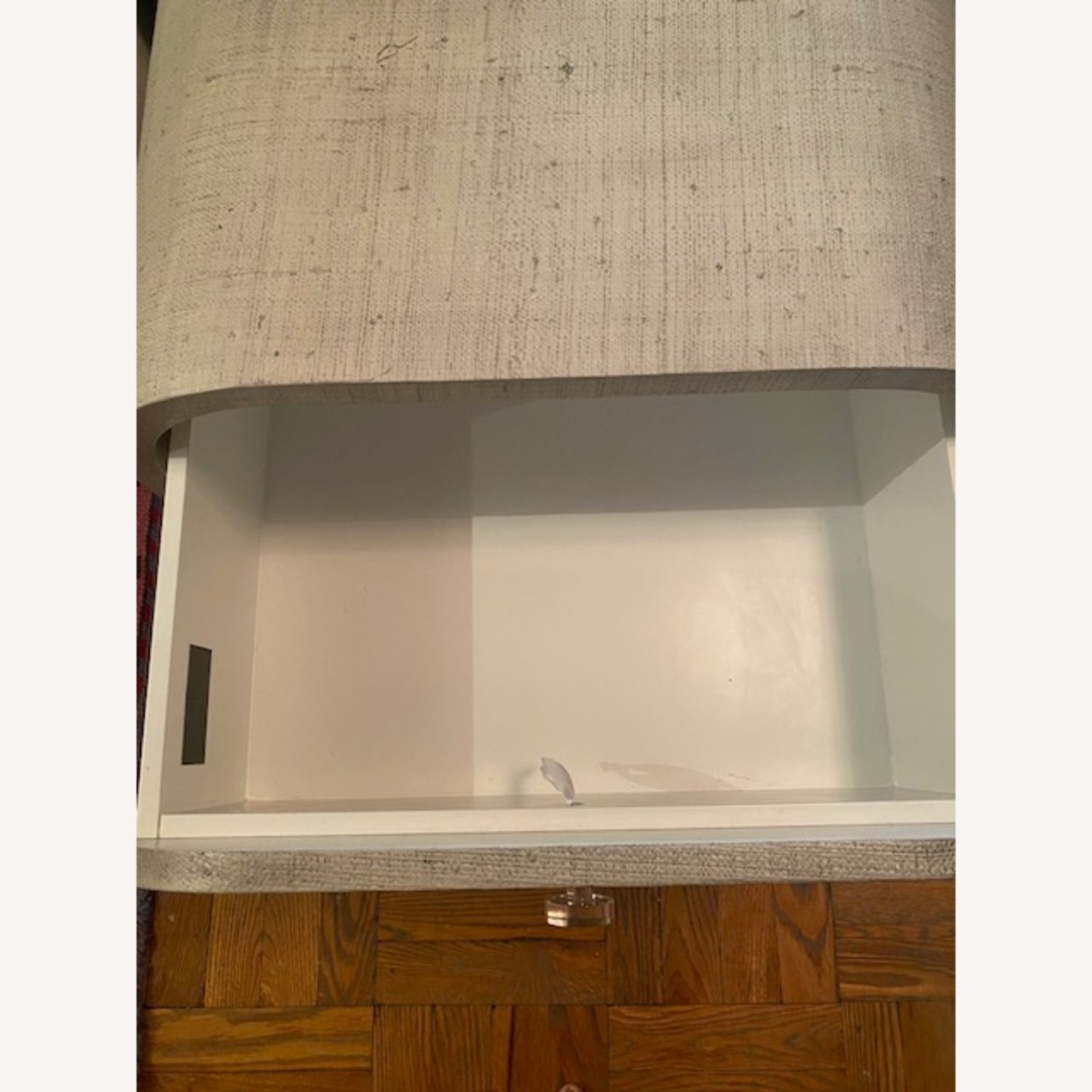 CB2 Archer Linen Nightstand With Drawer - image-12