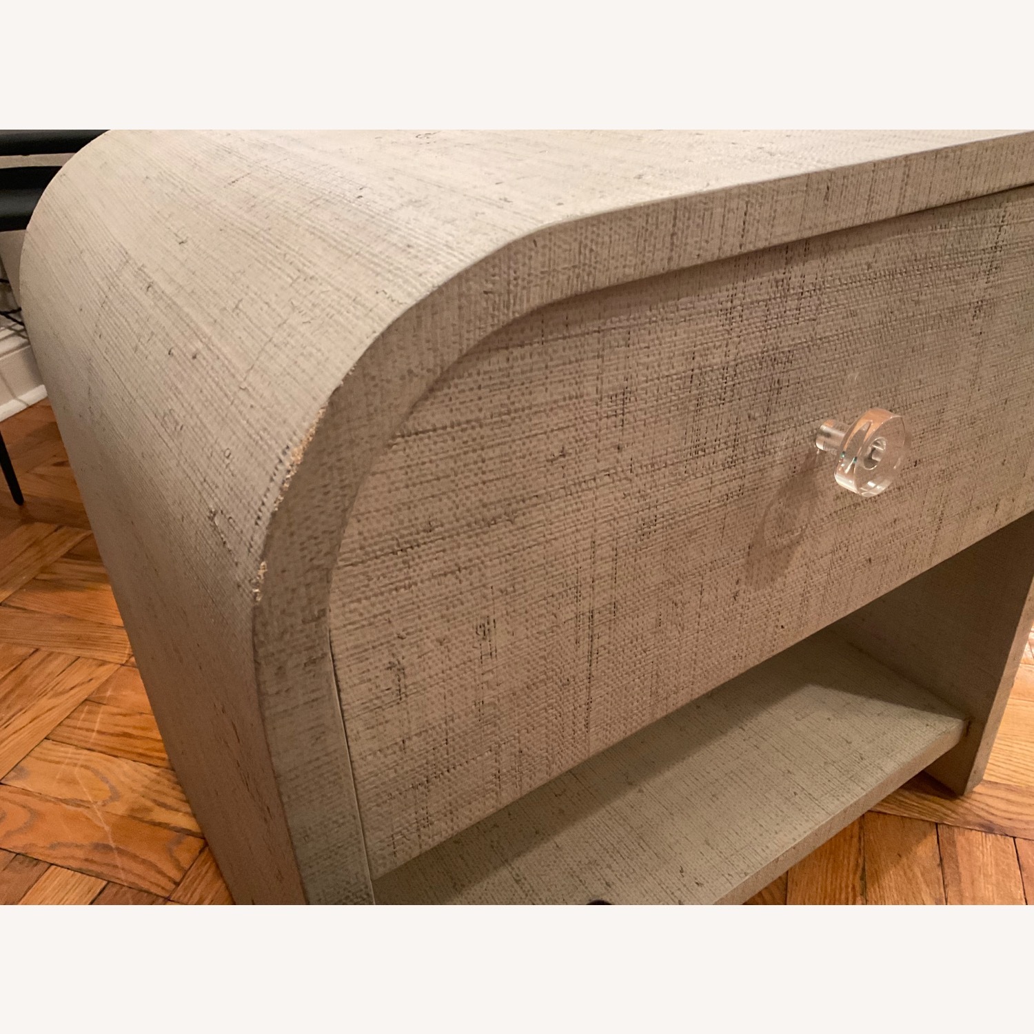 CB2 Archer Linen Nightstand With Drawer - image-20