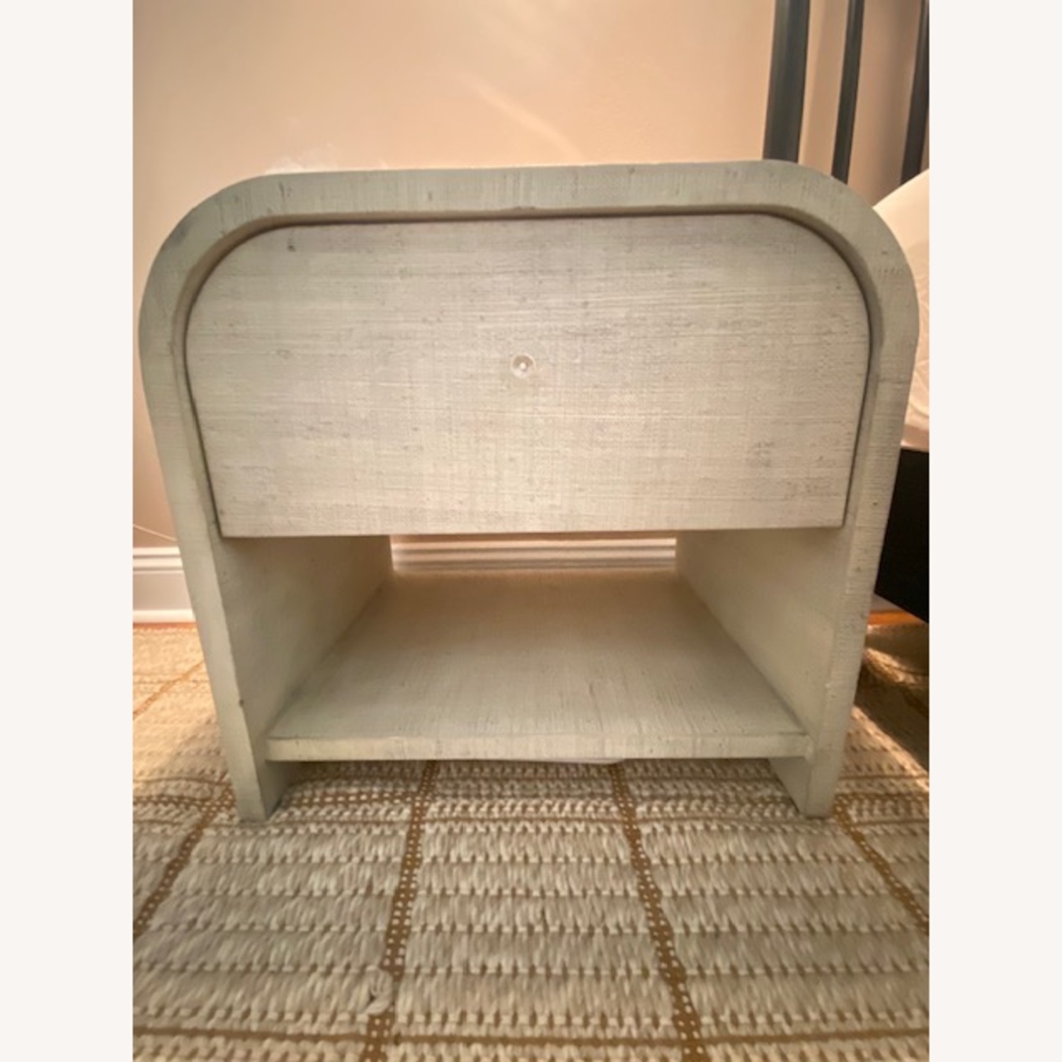 CB2 Archer Linen Nightstand With Drawer - image-4