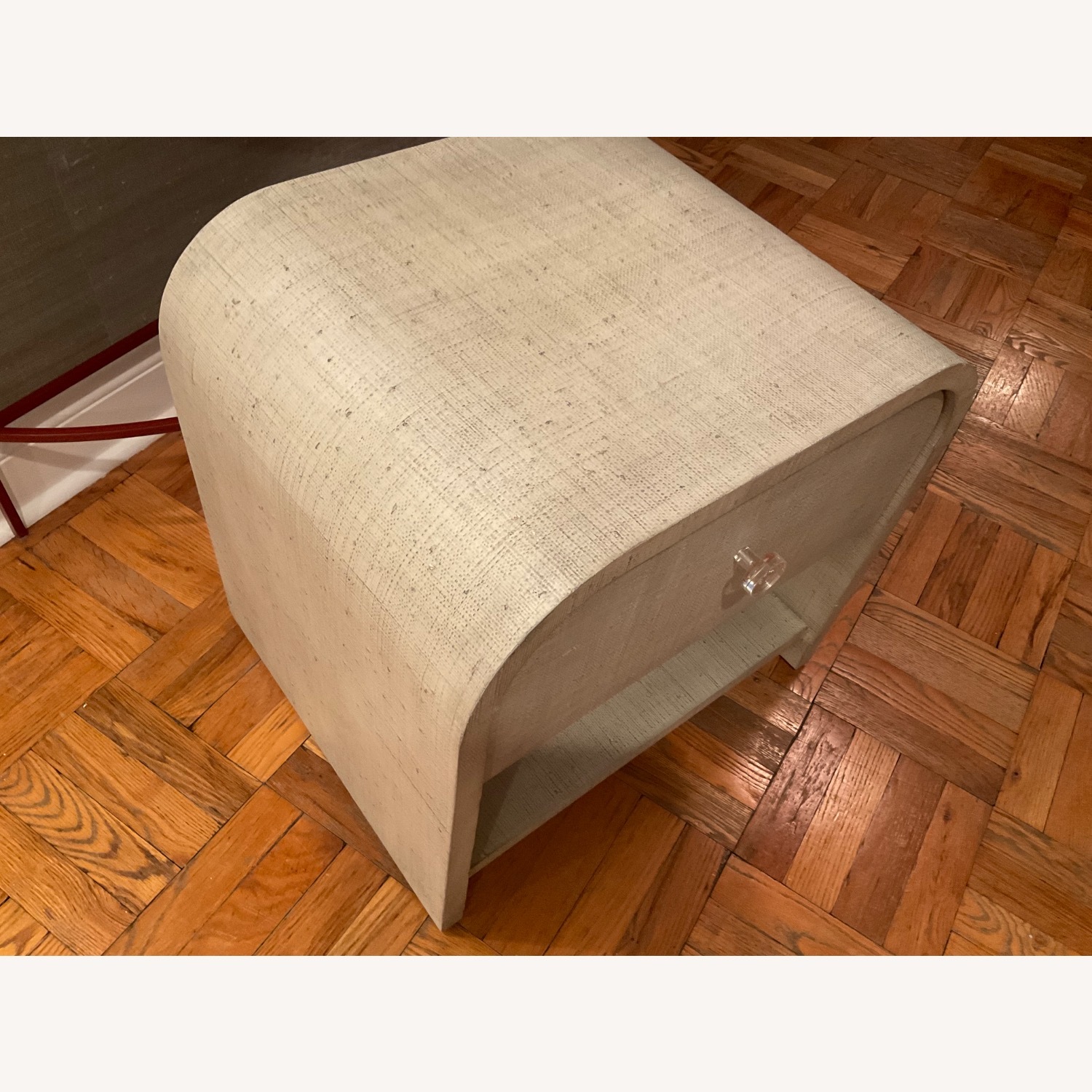 CB2 Archer Linen Nightstand With Drawer - image-14