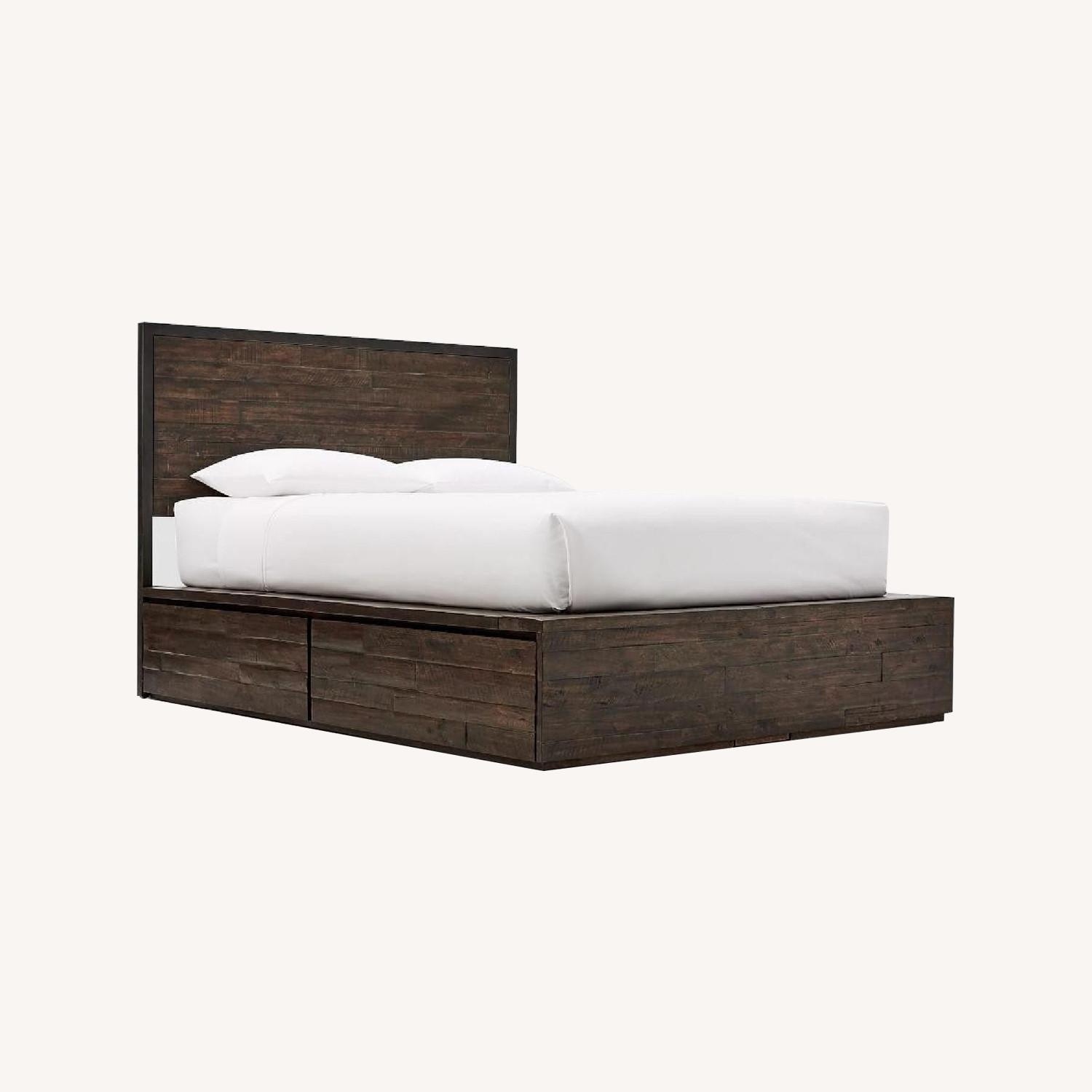 West Elm Logan Bed With Drawers - image-0