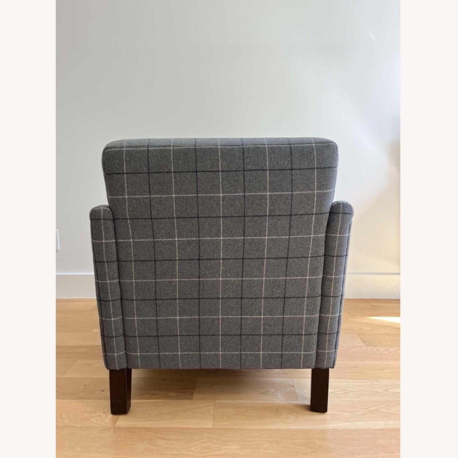 West Elm Gray Plaid Writer’s Chair - image-6
