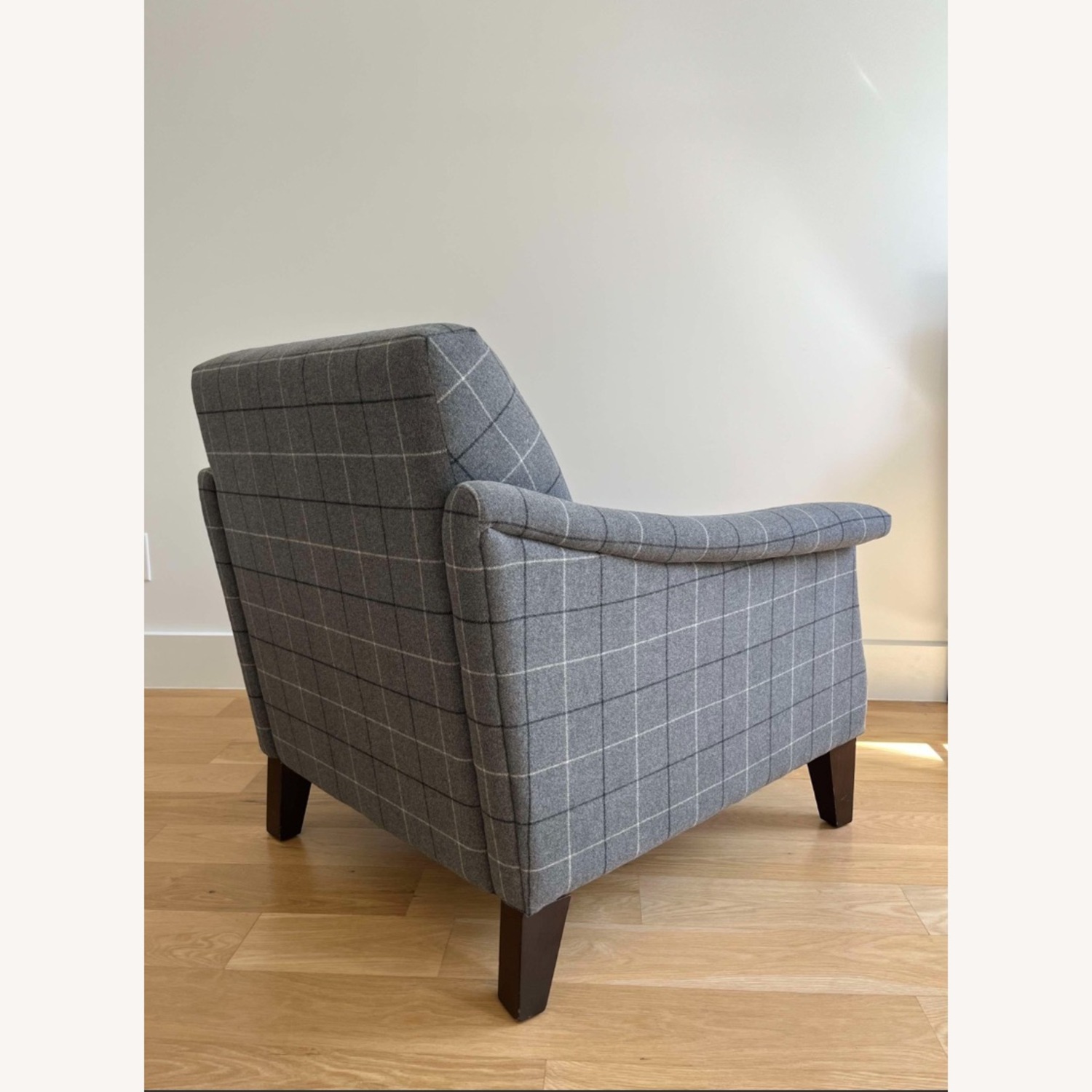West Elm Gray Plaid Writer’s Chair - image-10
