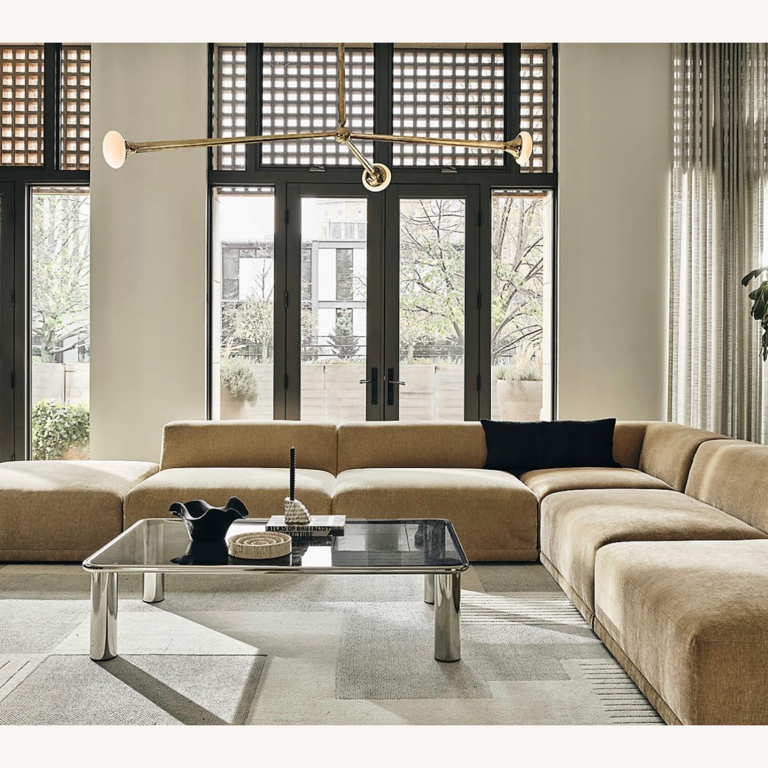 CB2 Glass Coffee Table By Gianfranco Frattini - image-2