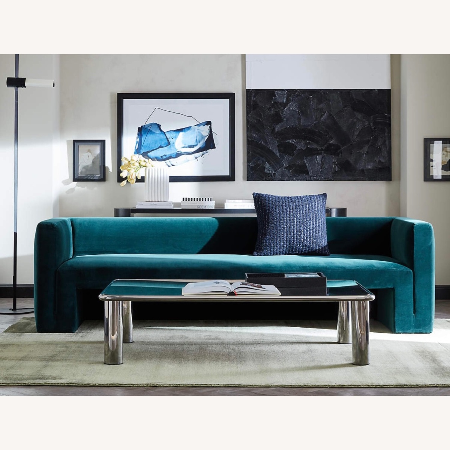 CB2 Glass Coffee Table By Gianfranco Frattini - image-1