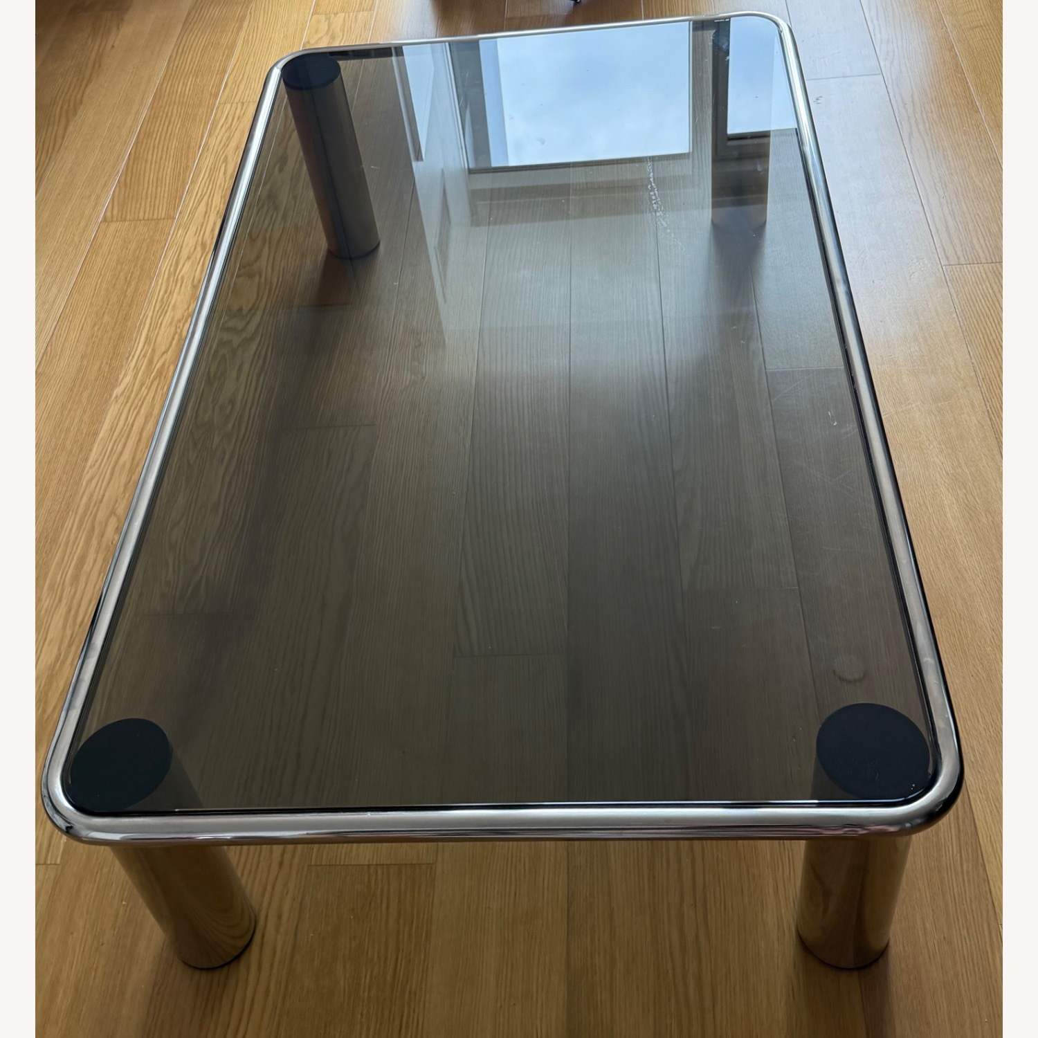 CB2 Glass Coffee Table By Gianfranco Frattini - image-7