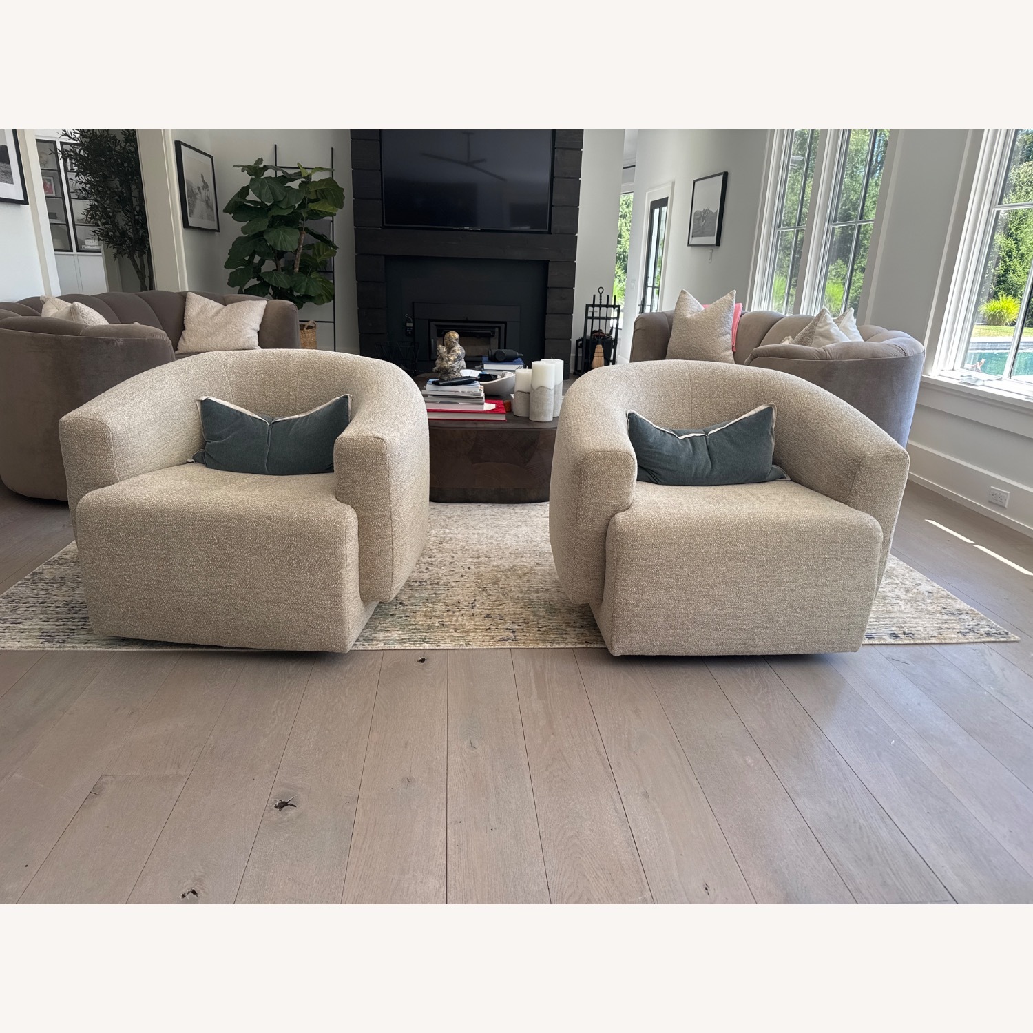 Arhaus Hamlin Swivel Chairs - image-2