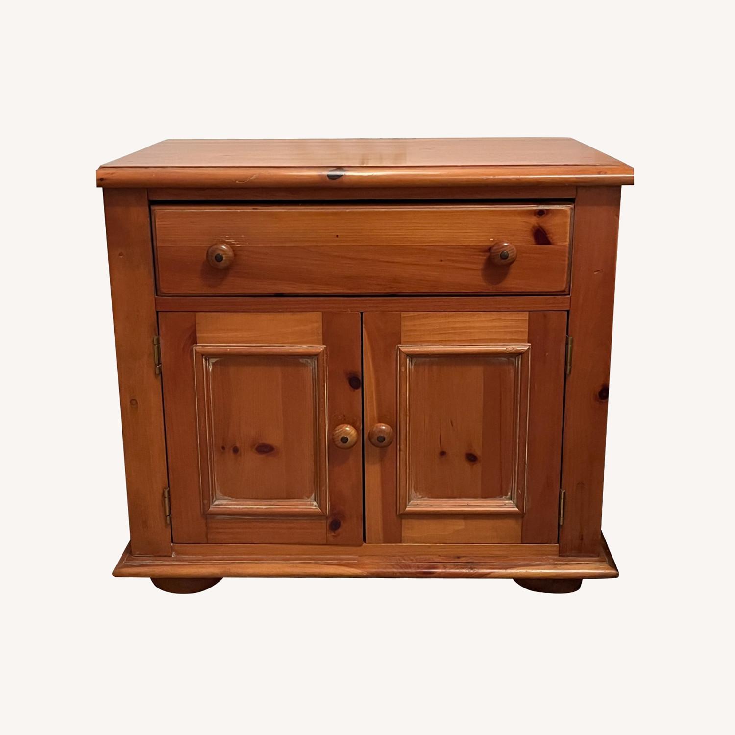 Solid Pine Nightstand - image-0