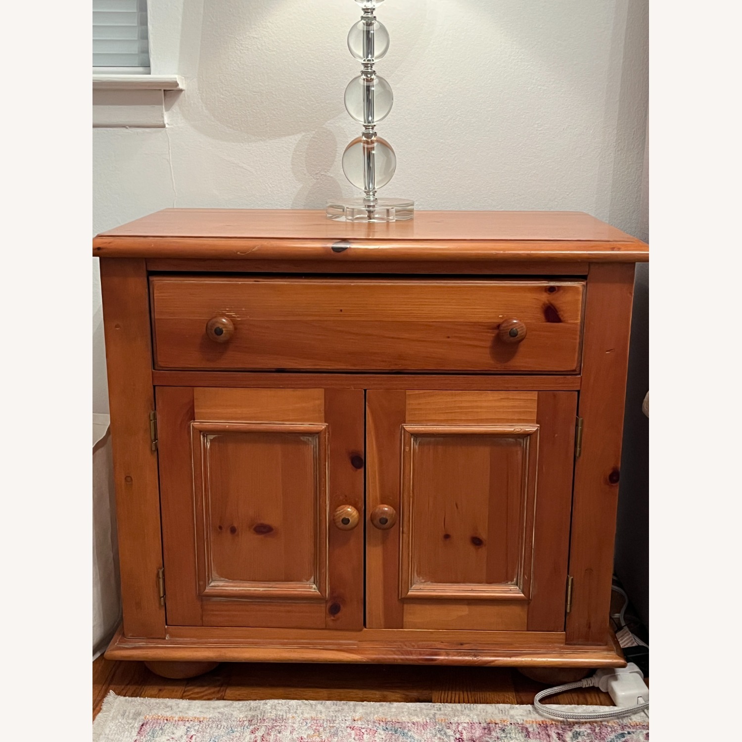 Solid Pine Nightstand - image-1