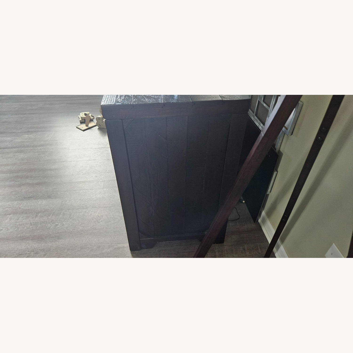 Dark Wood Entertainment Console / TV Stand - image-2