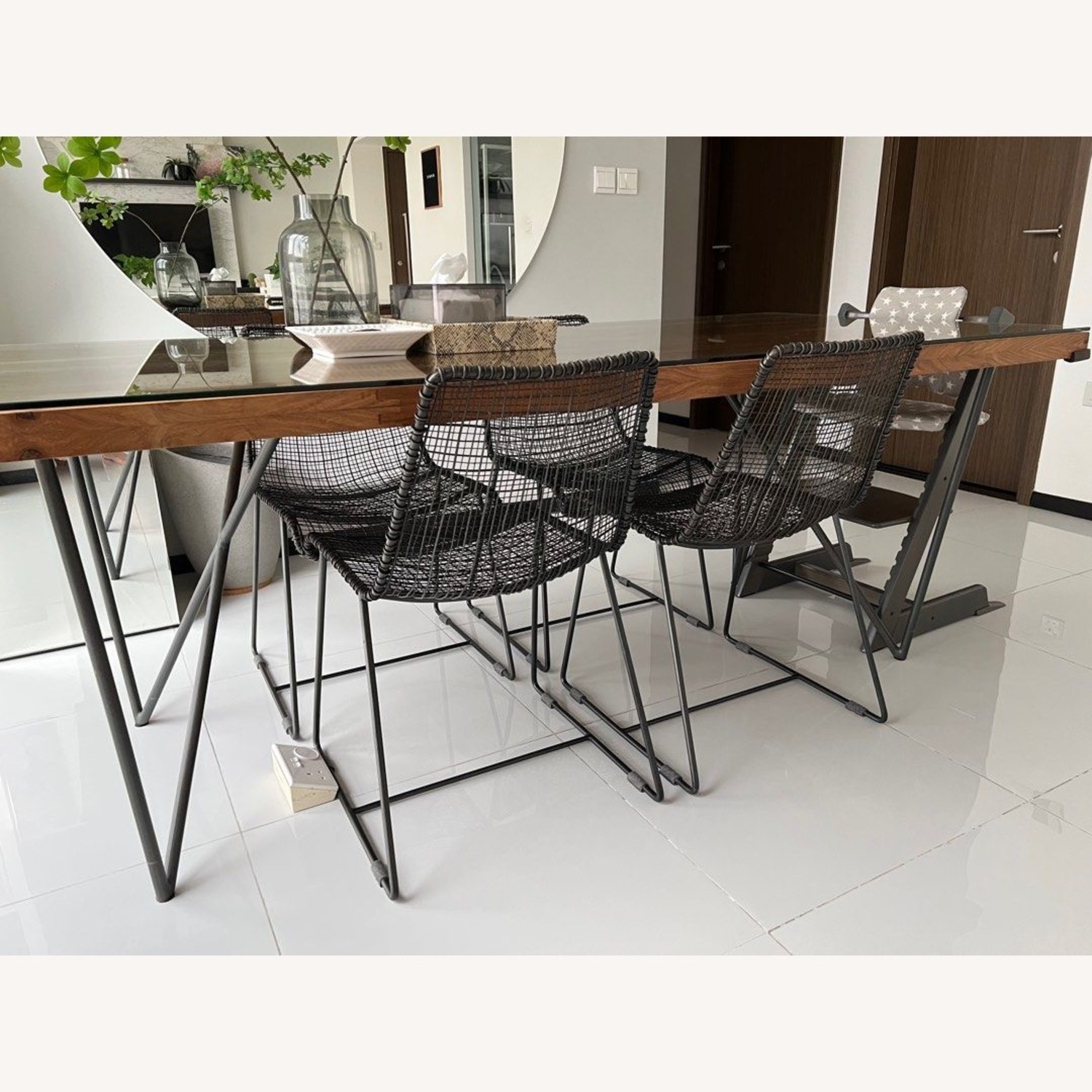 CB2 Reed Dining Chairs - Set of 8 - image-4