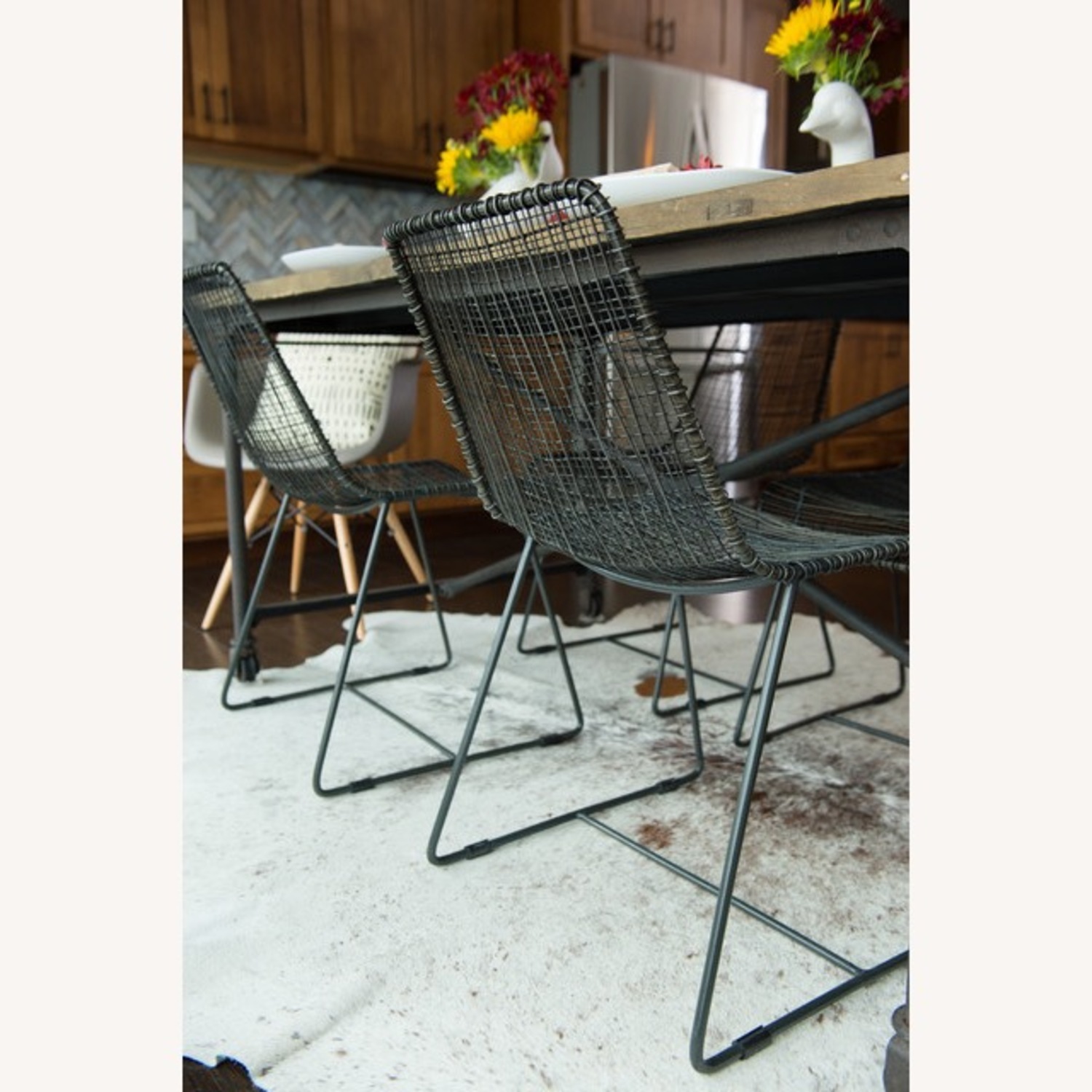 CB2 Reed Dining Chairs - Set of 8 - image-3