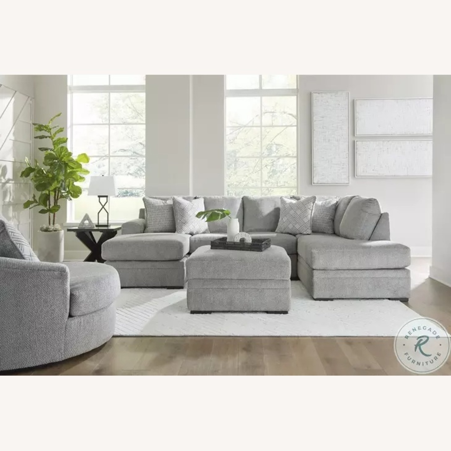 Ashley Casselbury Gray Sectional - image-4
