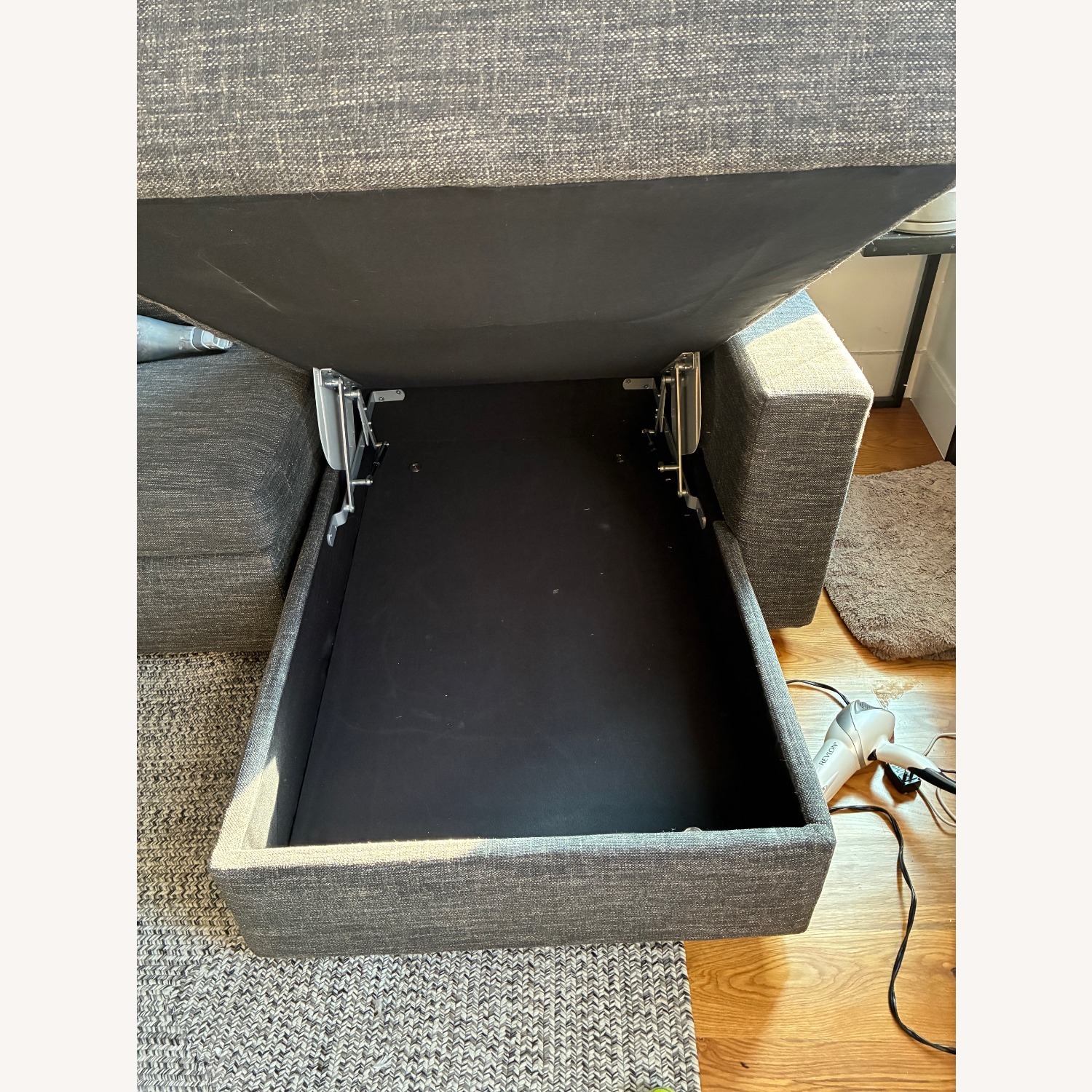 West Elm Henry Sectional with Bed & Storage - image-4