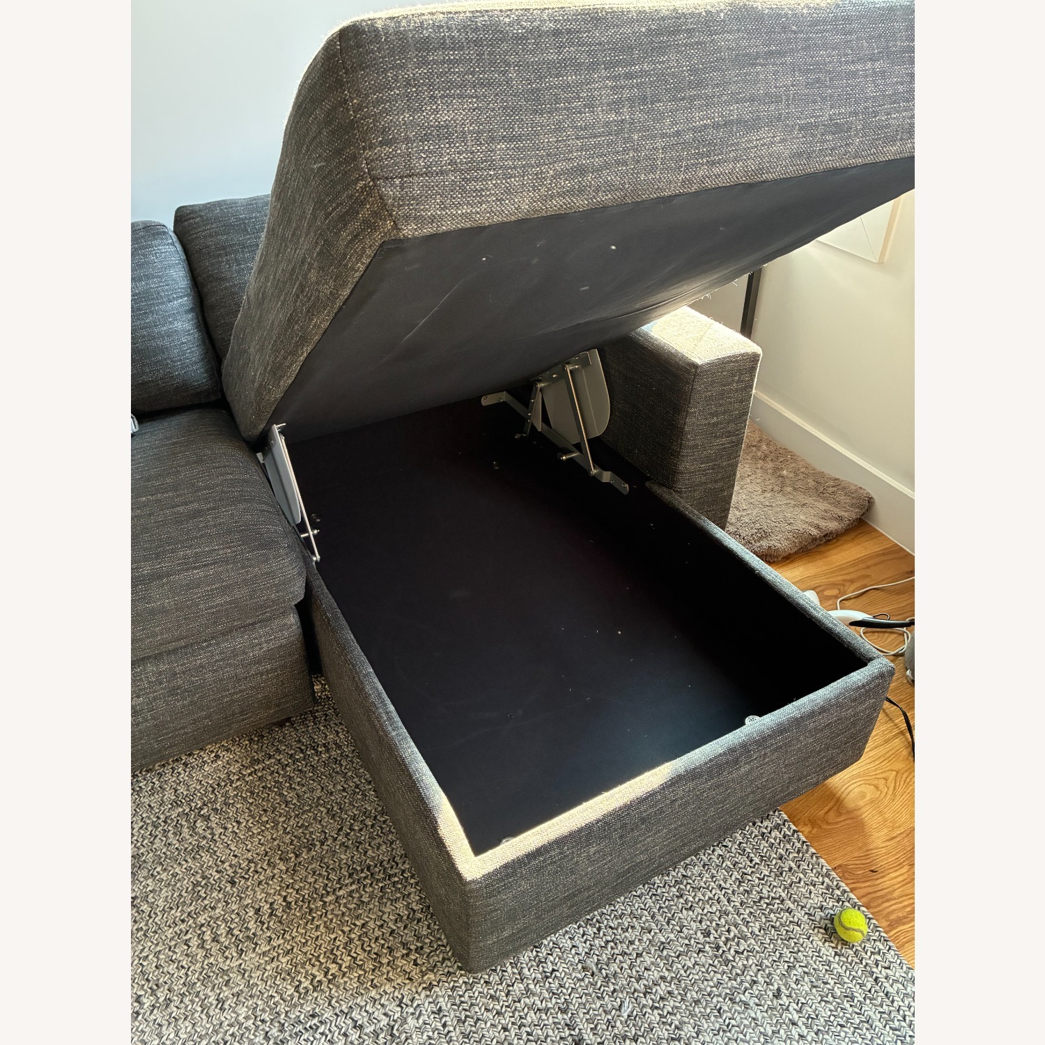 West Elm Henry Sectional with Bed & Storage - image-3